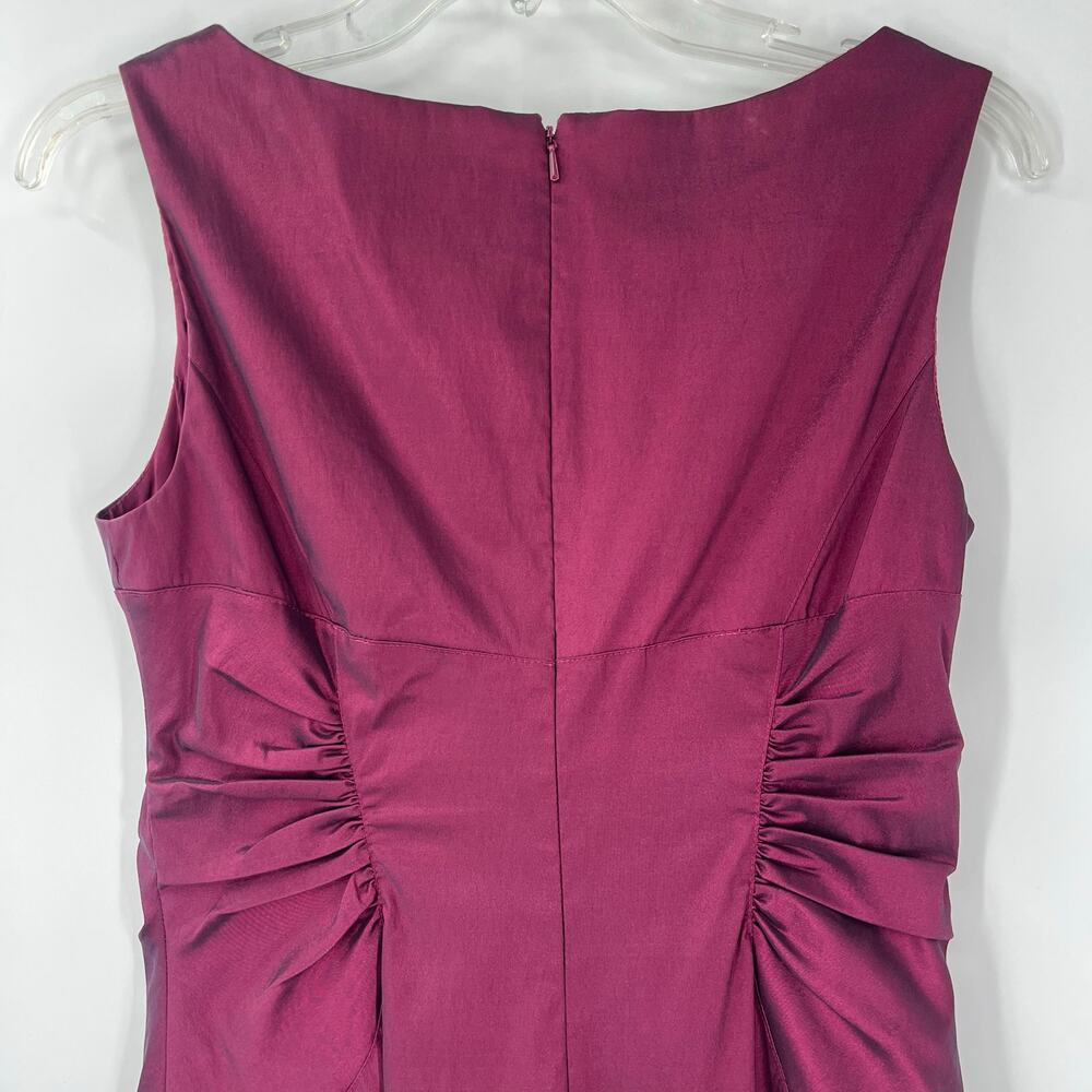 Adrianna Papell Magenta Midi Sheath Dress - Picture 3 of 14